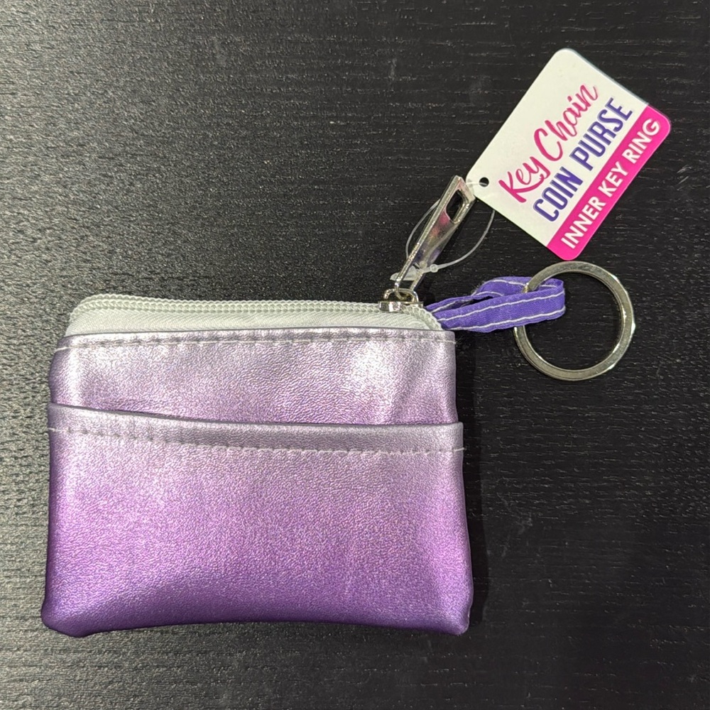 Kipp Brothers Purple Ombré Key Ring Coin Purse